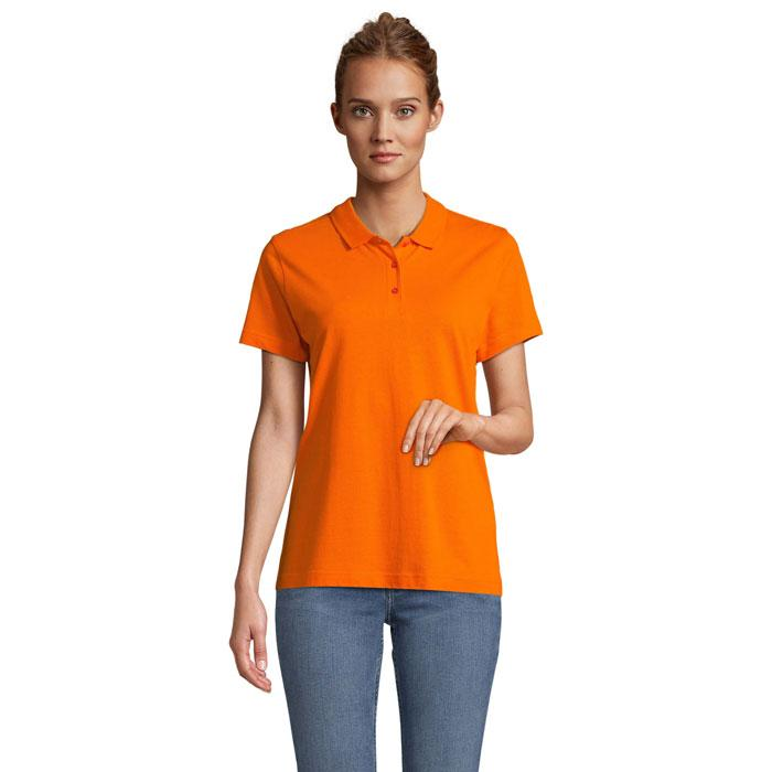 PULSE WOMEN POLO S04501-OR-S – widok z przodu