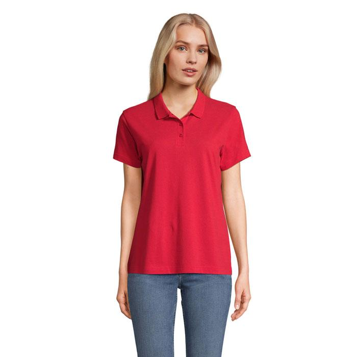 PULSE WOMEN POLO S04501-RD-M – widok z przodu
