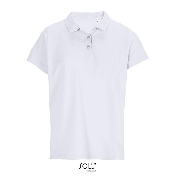 PULSE WOMEN POLO S04501-WH-XL – widok z przodu