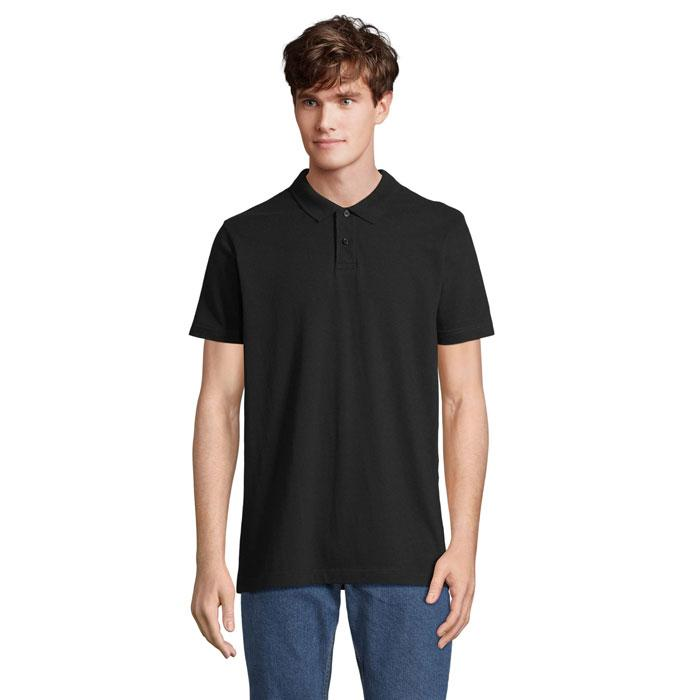 PULSE UNISEX POLO S04502-BK-L – widok z przodu