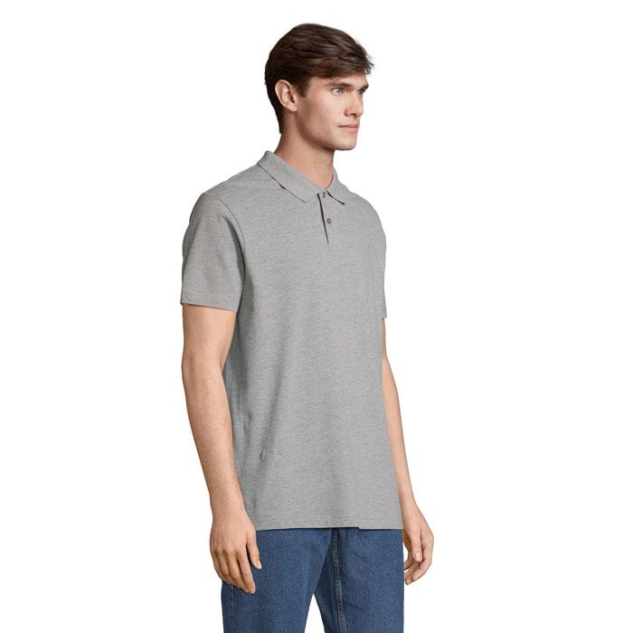 PULSE UNISEX POLO S04502-GY-L – zdjęcie 2