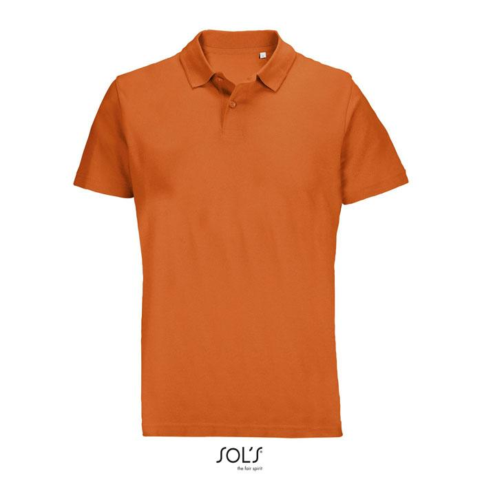 PULSE UNISEX POLO S04502-OR-L – widok z przodu