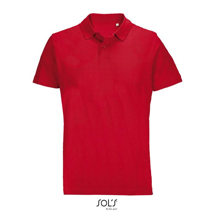PULSE UNISEX POLO S04502-RD-L – widok z przodu