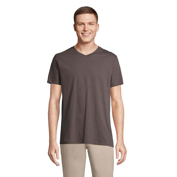 REGENT V  V-NECK T-SHIRT S04765-DG-XS – widok z przodu