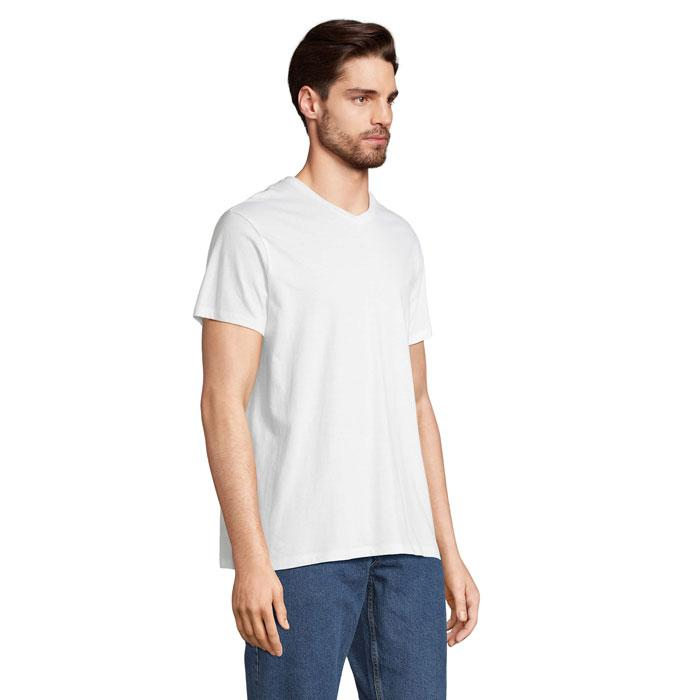 REGENT V  V-NECK T-SHIRT S04765-WH-L – zdjęcie 2