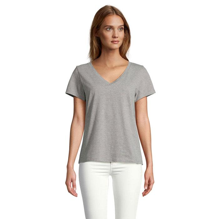 REGENT V T-SHIRT WOMEN S04766-GM-M – widok z przodu