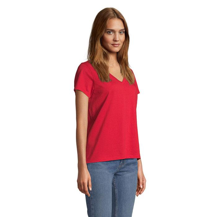 REGENT V T-SHIRT WOMEN S04766-RD-L – zdjęcie 2