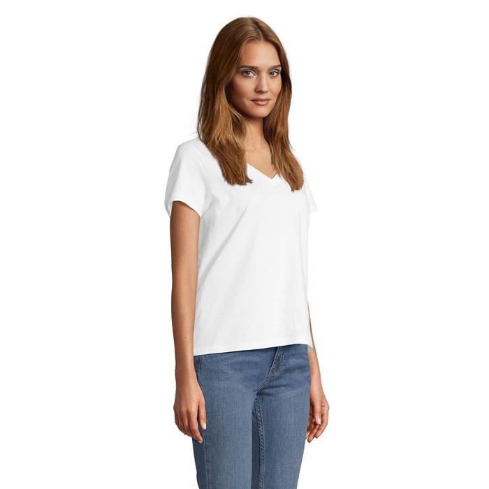 REGENT V T-SHIRT WOMEN S04766-WH-L – zdjęcie 2