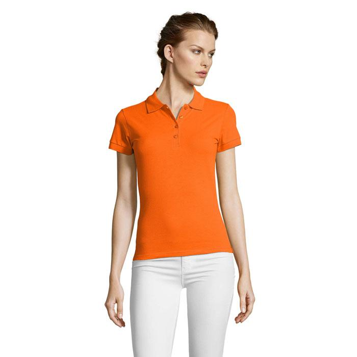 PEOPLE Damskie POLO 210g S11310-OR-XXL – widok z przodu