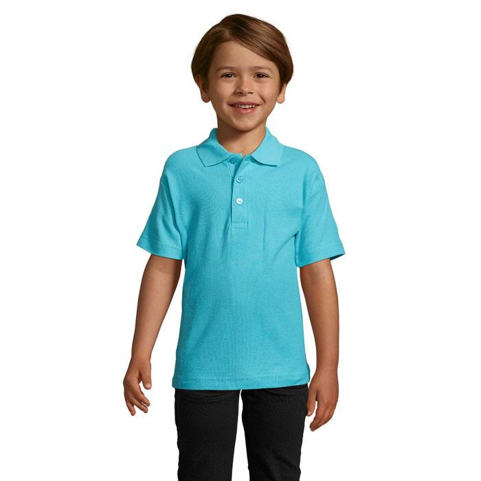 SUMMER II KIDS Polo 170g S11344-AL-L – widok z przodu