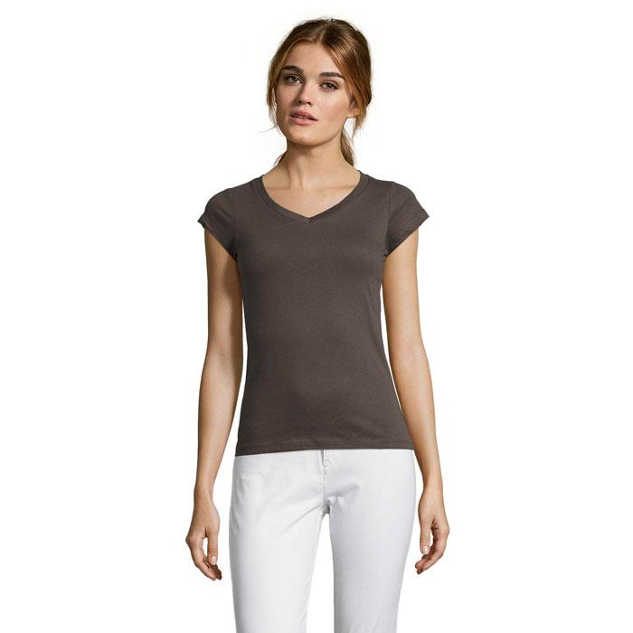 MOON Damski T-SHIRT 150g S11388-DG-3XL – widok z przodu
