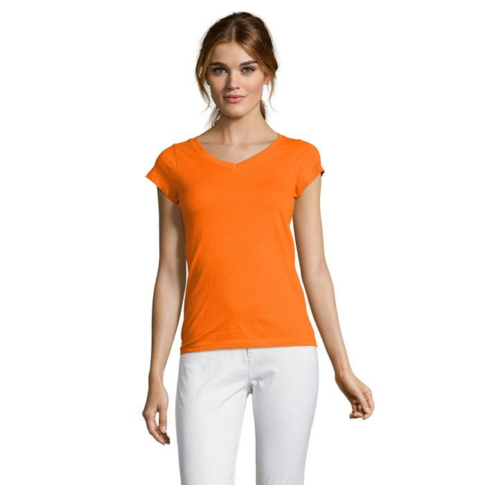 MOON Damski T-SHIRT 150g S11388-OR-3XL – widok z przodu