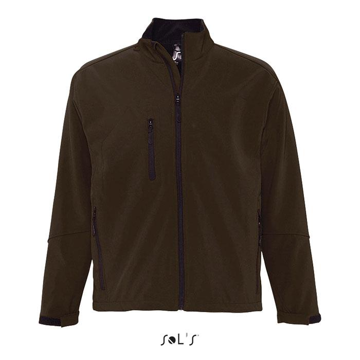 RELAX Męski softshell 340g S46600-DC-M – widok z przodu