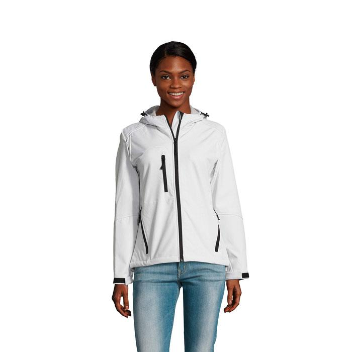 REPLAY DAMSKA SOFTSHELL S46802-WH-XXL – widok z przodu