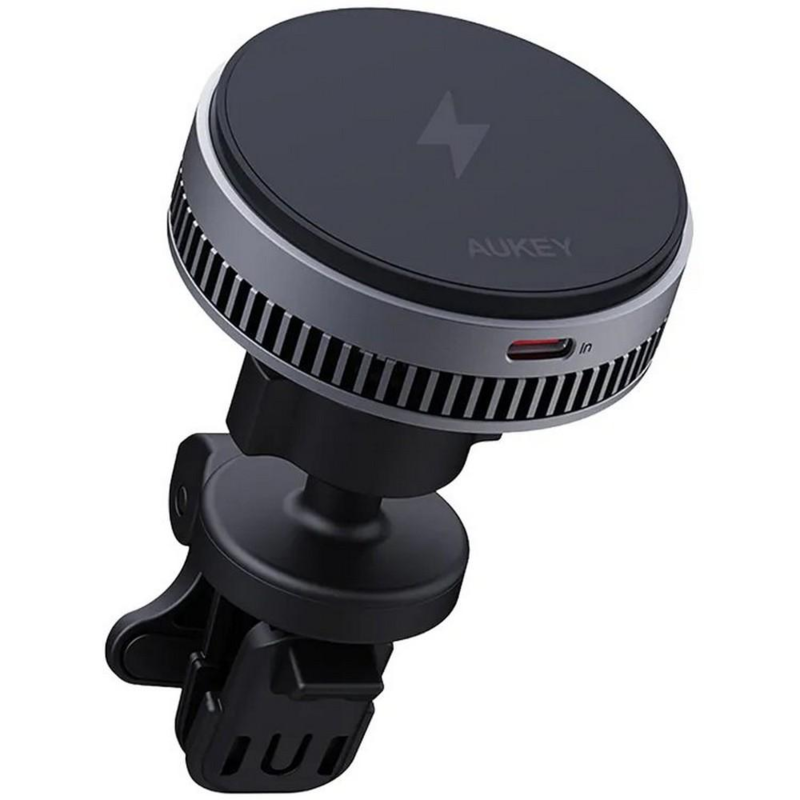 Samochodowy uchwyt do telefonu, magnetyczna ładowarka bezprzewodowa 15W Aukey VAM09-03 – zdjęcie 3