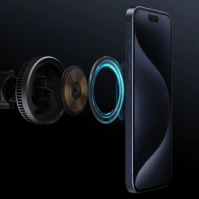 Samochodowy uchwyt do telefonu, magnetyczna ładowarka bezprzewodowa 15W Aukey VAM09-03 – zdjęcie 7