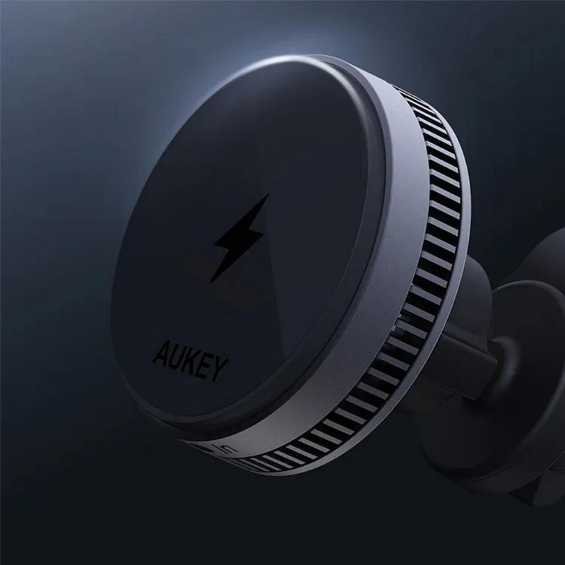 Samochodowy uchwyt do telefonu, magnetyczna ładowarka bezprzewodowa 15W Aukey VAM09-03 – zdjęcie 11