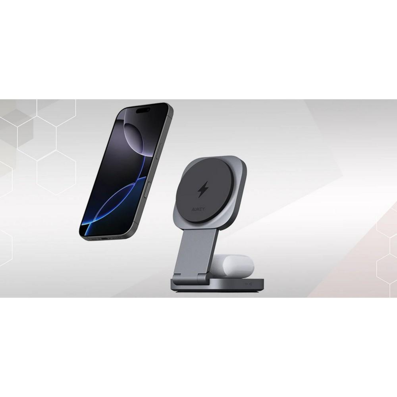 Magnetyczna ładowarka bezprzewodowa 15W Aukey VAM11-15 – zdjęcie 7