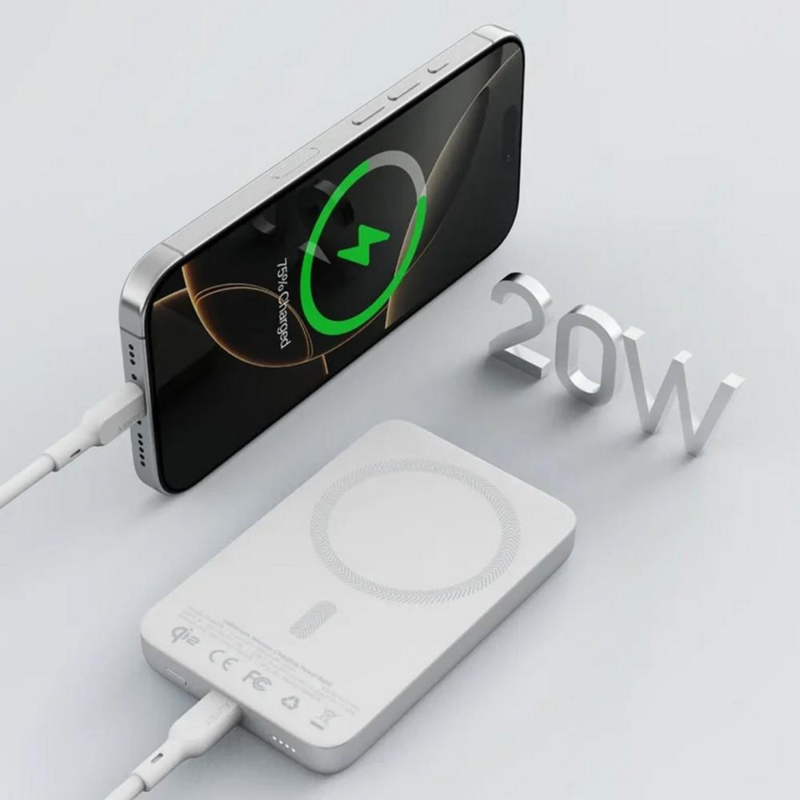 Magnetyczny, bezprzewodowy power bank 10000 mAh Aukey VAM12-32 – zdjęcie 2