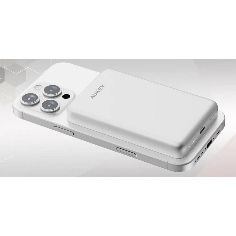 Magnetyczny, bezprzewodowy power bank 10000 mAh Aukey VAM12-32 – zdjęcie 6