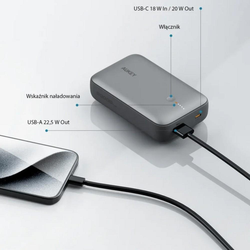 Power bank 20000 mAh Aukey VAM14-15 – zdjęcie 3