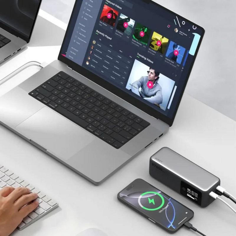 Power bank 27600 mAh, 140 W, Aukey VAM15-32 – zdjęcie 2