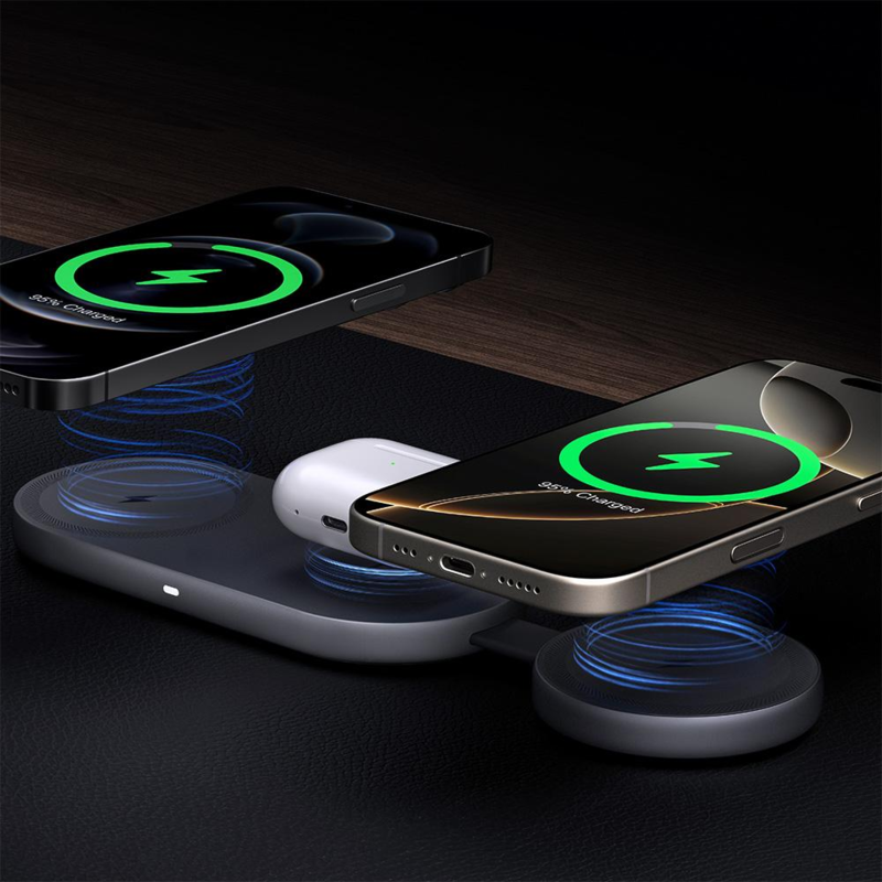 Ładowarka bezprzewodowa 3 w 1 25W Aukey VAM17-15 – zdjęcie 4