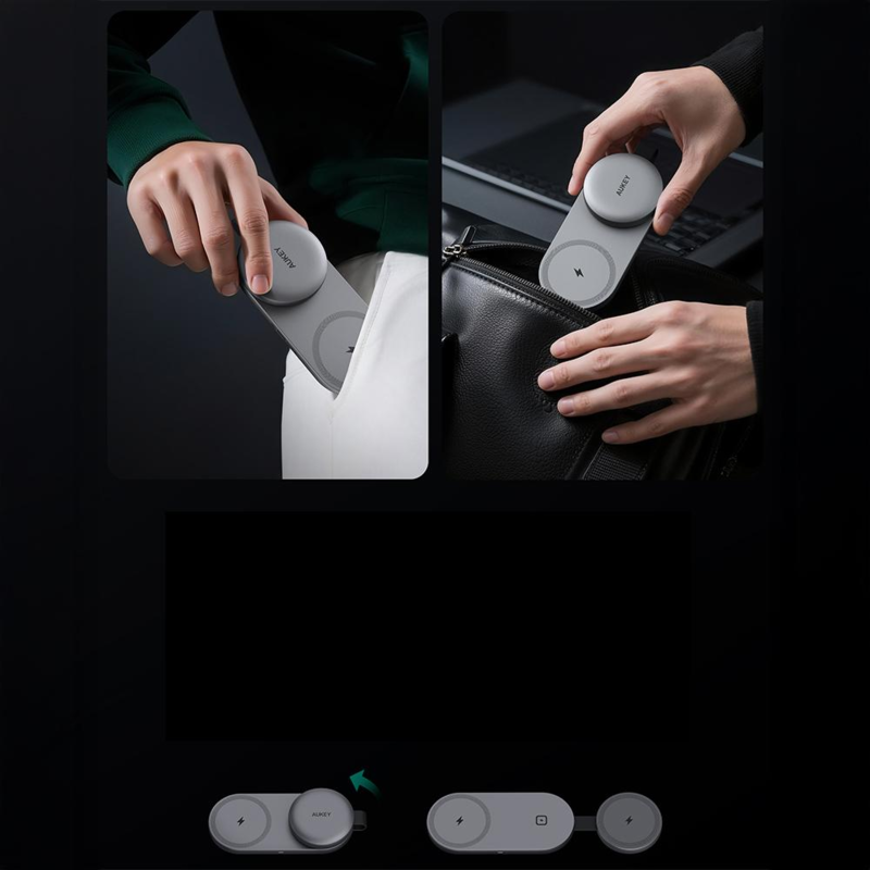 Ładowarka bezprzewodowa 3 w 1 25W Aukey VAM17-15 – zdjęcie 5