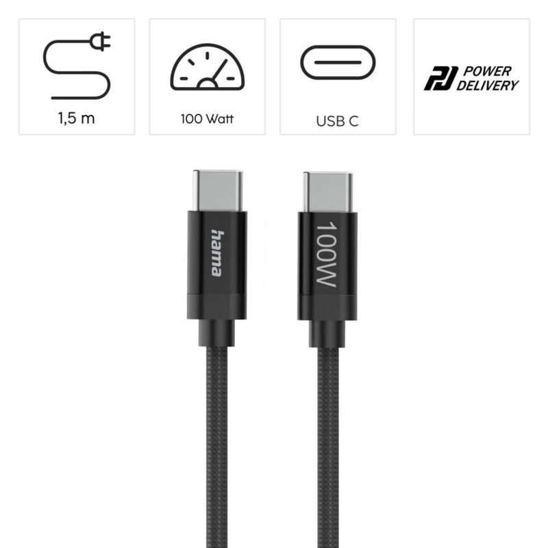 Kabel do ładowania Hama 100W VH018-03 – zdjęcie 9