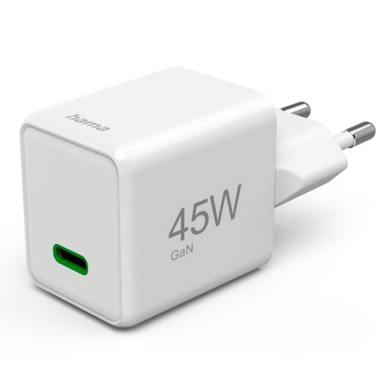 Ładowarka ścienna 45W Hama Supermini VH020-02 – widok z przodu