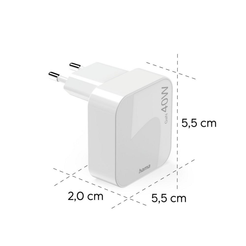 Składana ładowarka ścienna 40W Hama VH021-02 – zdjęcie 7