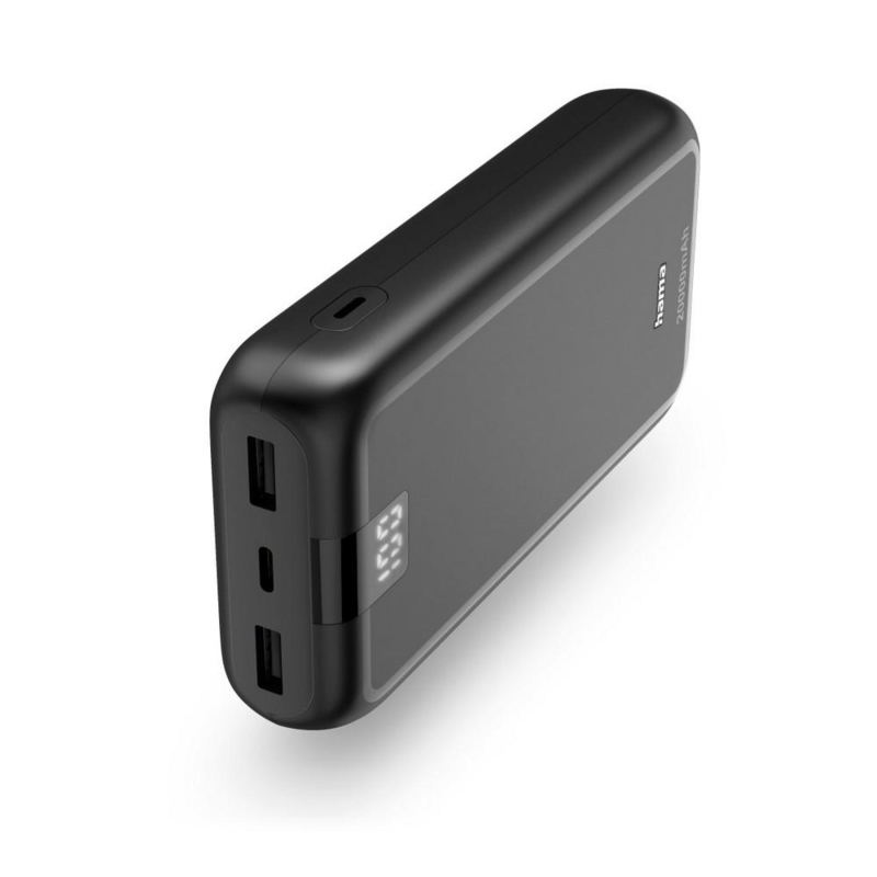 Power bank 20000 mAh Hama Power Pack Performance VH026-03 – widok z przodu