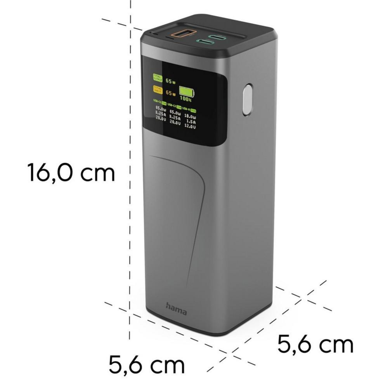 Power bank 20000 mAh Hama High Power 65W VH028-15 – zdjęcie 3