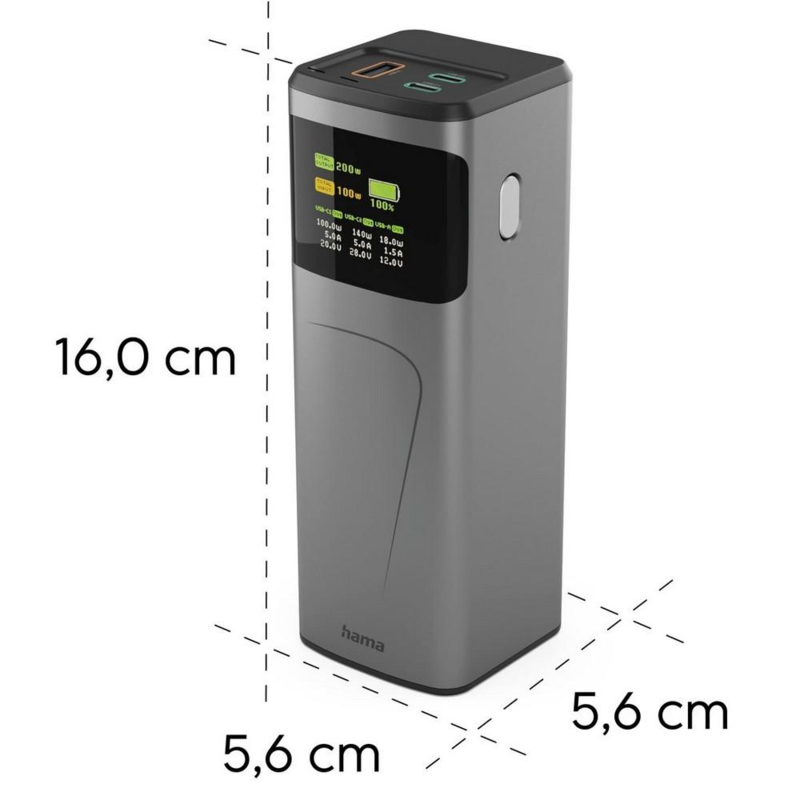 Power bank 24000 mAh Hama High Power 200W VH030-15 – zdjęcie 3