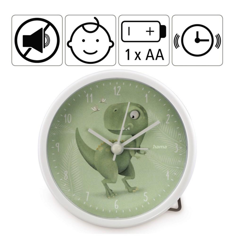 Budzik dla dzieci Hama Happy Dino VH060-06 – zdjęcie 3
