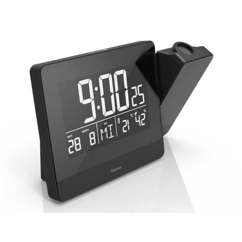 Zegar, budzik z projektorem Hama Plus Charge VH062-03 – widok z przodu