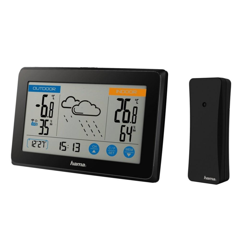 Stacja pogodowa Hama Touch VH064-03 – widok z przodu