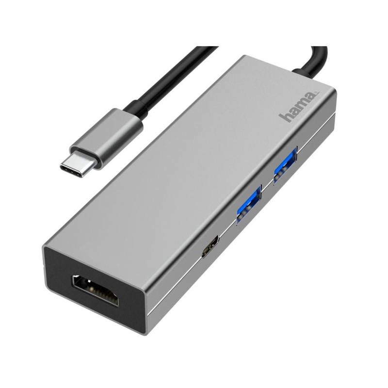 Hub USB, USB-C, HDMI Hama VH070-19 – widok z przodu