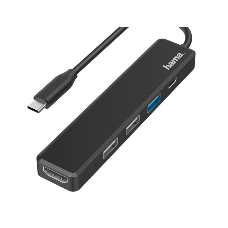 Hub USB, USB-C, HDMI Hama VH071-03 – widok z przodu
