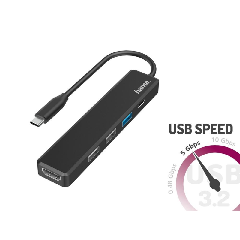 Hub USB, USB-C, HDMI Hama VH071-03 – zdjęcie 3